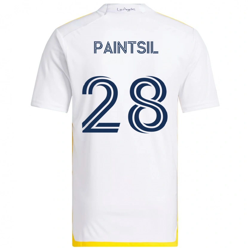Danxen Women Joseph Paintsil #28 White Yellow Home Jersey 2025/26 T-Shirt
