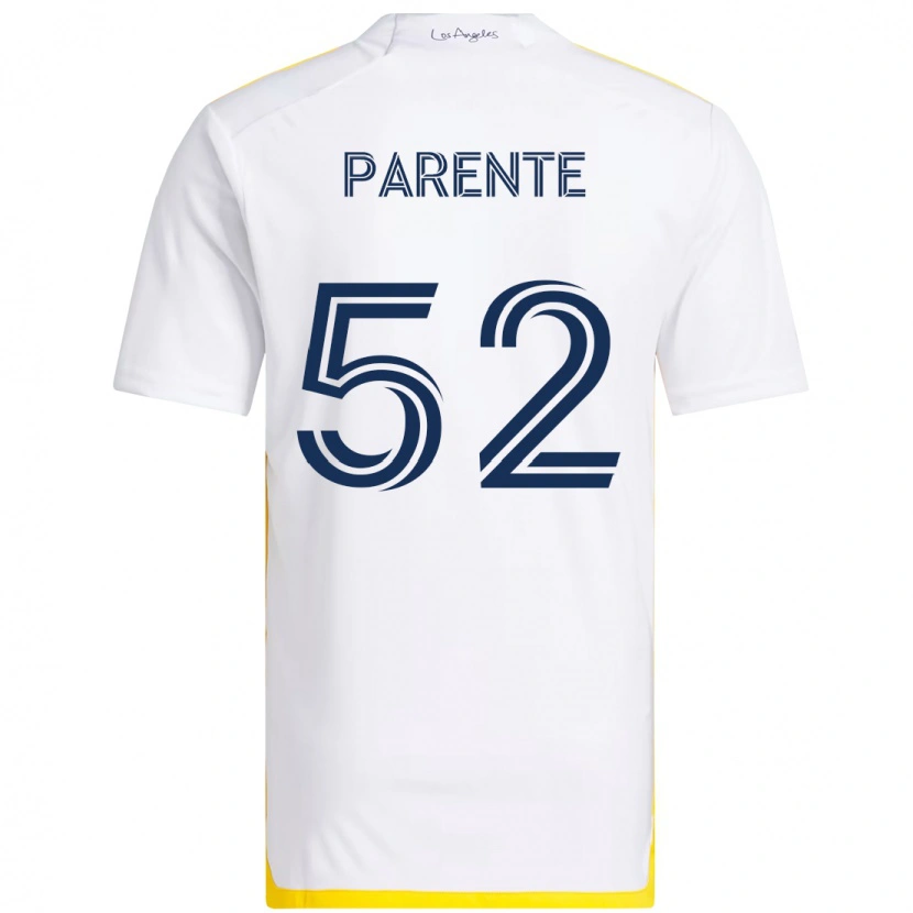 Danxen Women Isaiah Parente #52 White Yellow Home Jersey 2025/26 T-Shirt