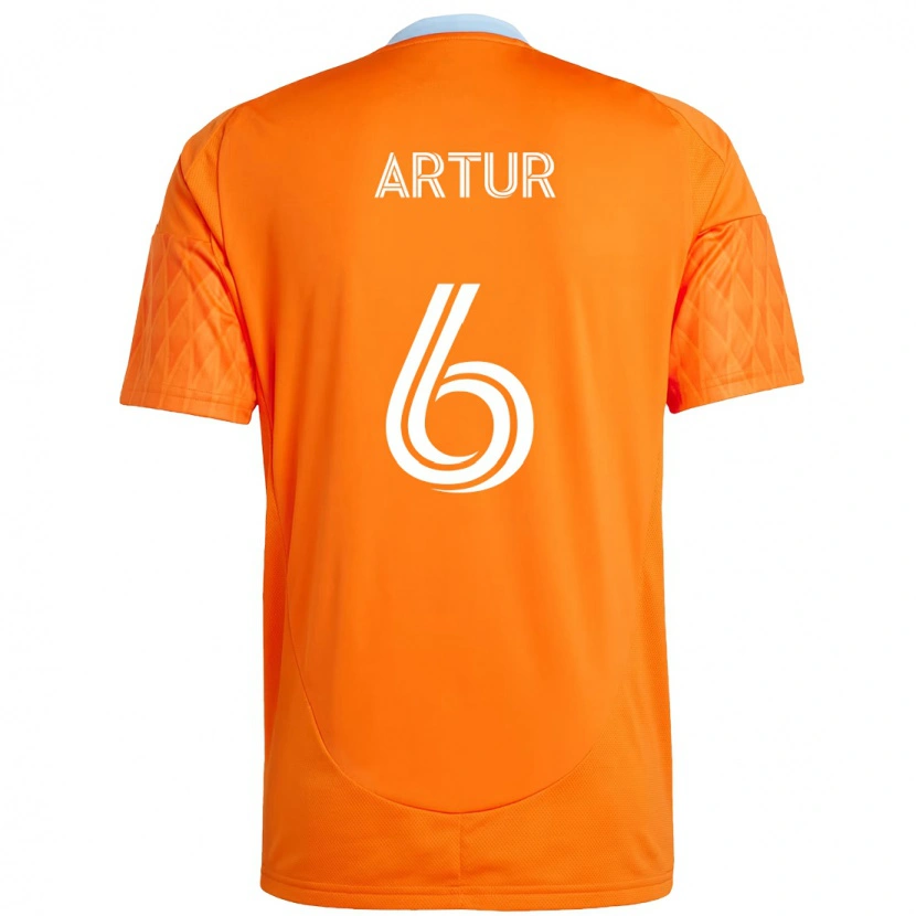 Danxen Women Artur #6 Orange White Home Jersey 2025/26 T-Shirt