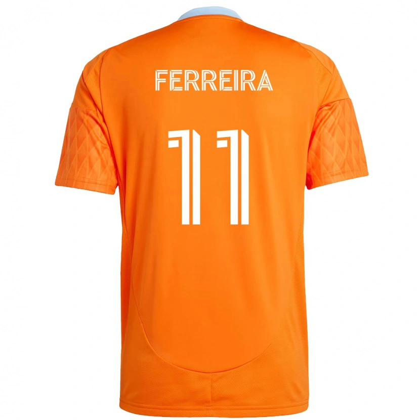 Danxen Women Sebastián Ferreira #11 Orange White Home Jersey 2025/26 T-Shirt