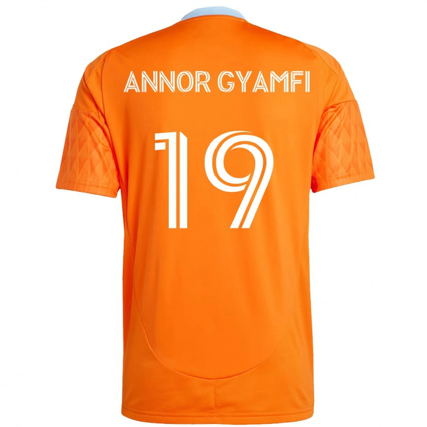 Danxen Women Stephen Annor Gyamfi #19 Orange White Home Jersey 2025/26 T-Shirt