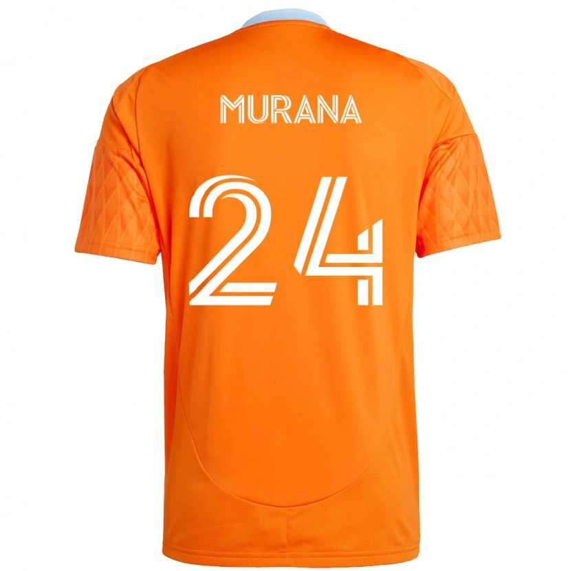 Danxen Women Mujeeb Murana #24 Orange White Home Jersey 2025/26 T-Shirt