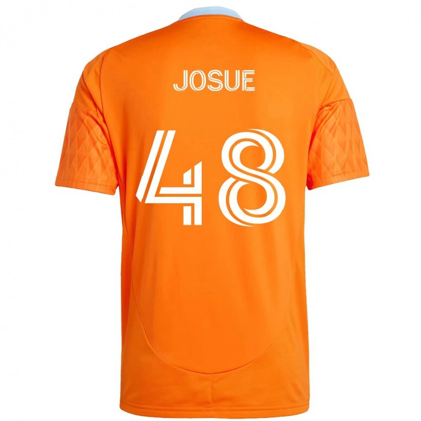 Danxen Women Josué #48 Orange White Home Jersey 2025/26 T-Shirt