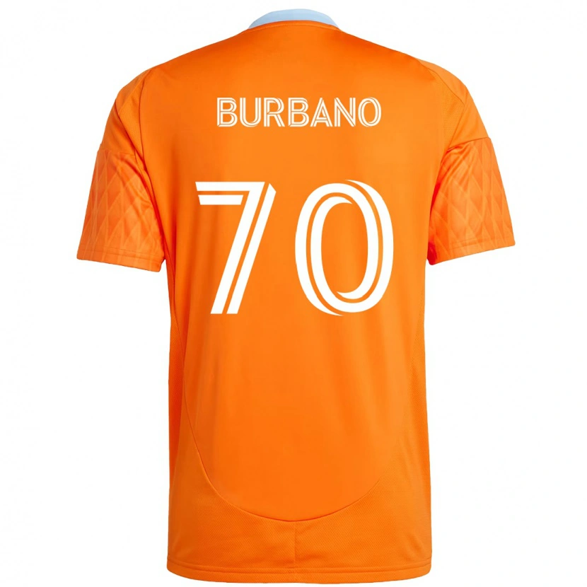Danxen Women Jordy Burbano #70 Orange White Home Jersey 2025/26 T-Shirt
