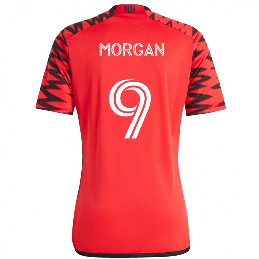 Danxen Women Lewis Morgan #9 Red Black Home Jersey 2025/26 T-Shirt