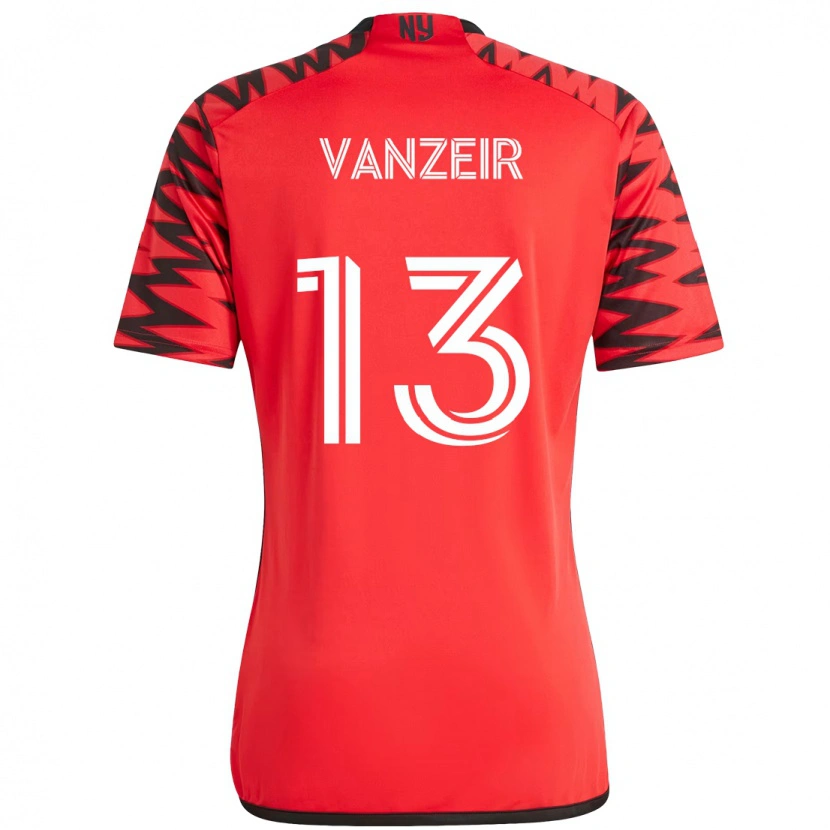 Danxen Women Dante Vanzeir #13 Red Black Home Jersey 2025/26 T-Shirt