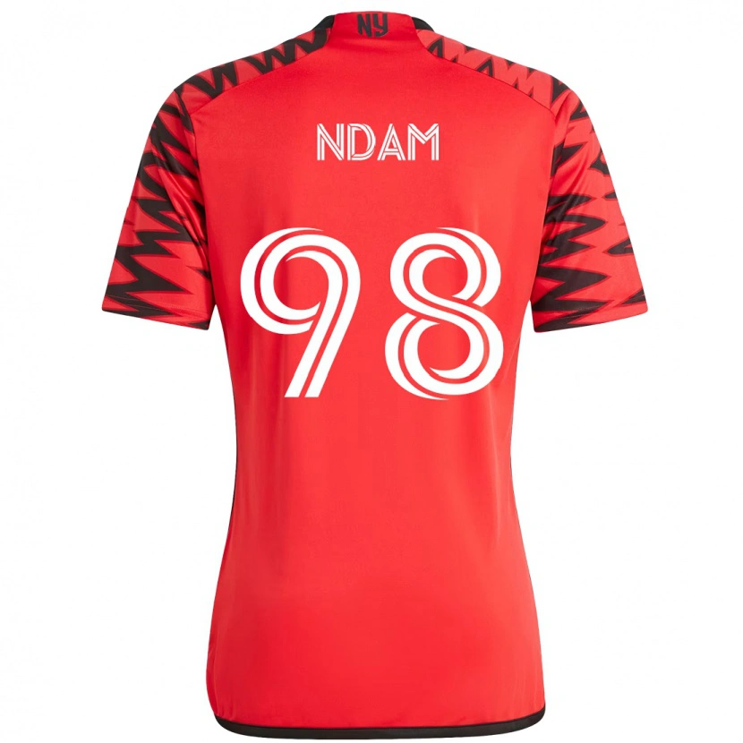 Danxen Women Hassan Ndam #98 Red Black Home Jersey 2025/26 T-Shirt