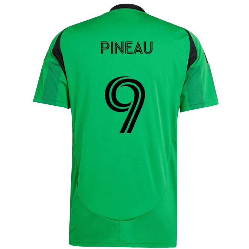 Danxen Women Sebastien Pineau #9 Green Black Home Jersey 2025/26 T-Shirt