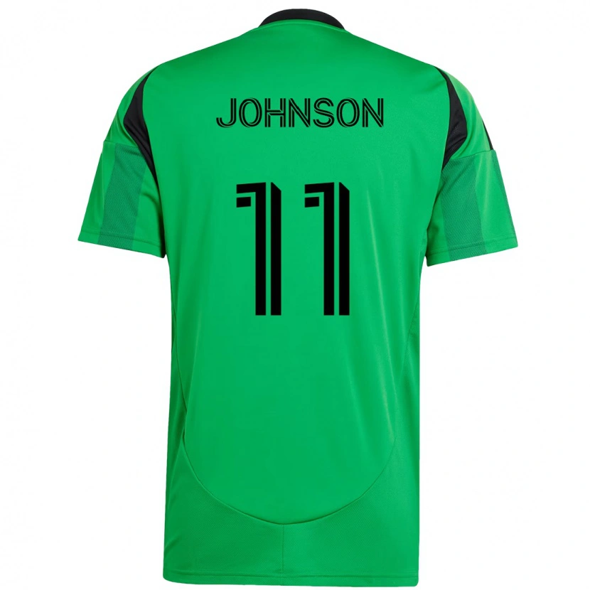 Danxen Women Emmanuel Johnson #11 Green Black Home Jersey 2025/26 T-Shirt