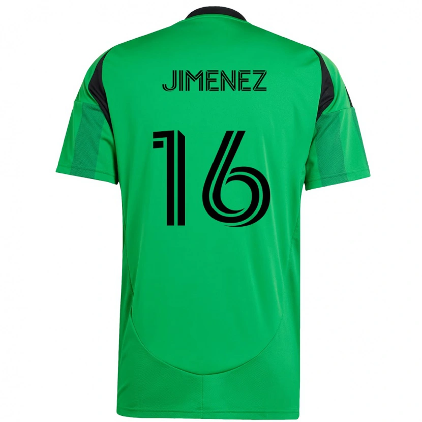 Danxen Women Héctor Jiménez #16 Green Black Home Jersey 2025/26 T-Shirt