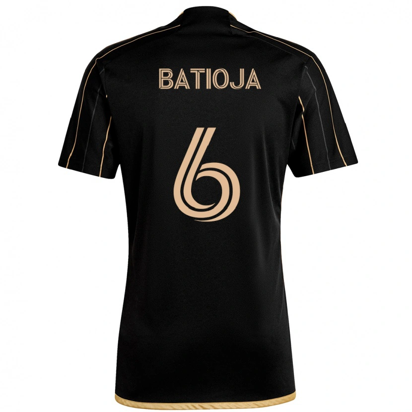 Danxen Women Jeremy Batioja #6 Black Brown Home Jersey 2025/26 T-Shirt