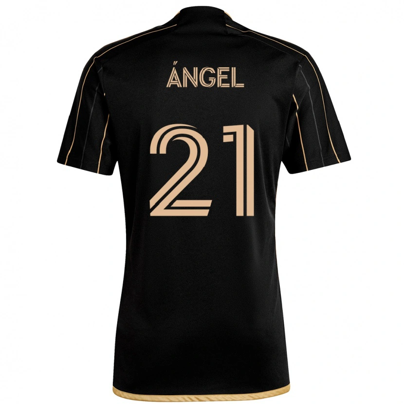 Danxen Women Tomás Ángel #21 Black Brown Home Jersey 2025/26 T-Shirt