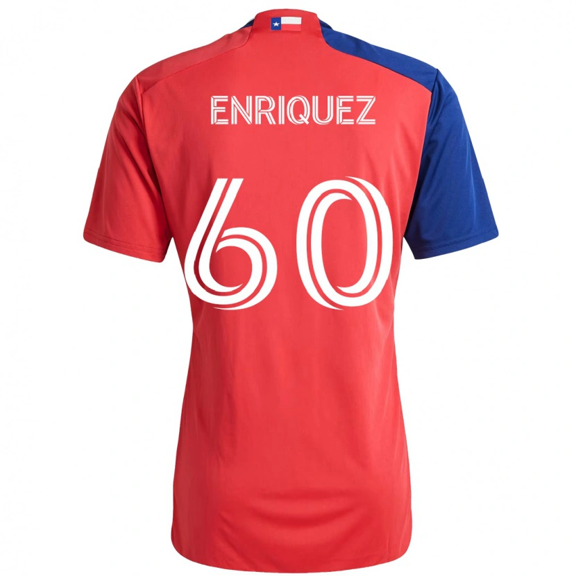 Danxen Women Fabian Enriquez #60 Red Navy Blue Home Jersey 2025/26 T-Shirt