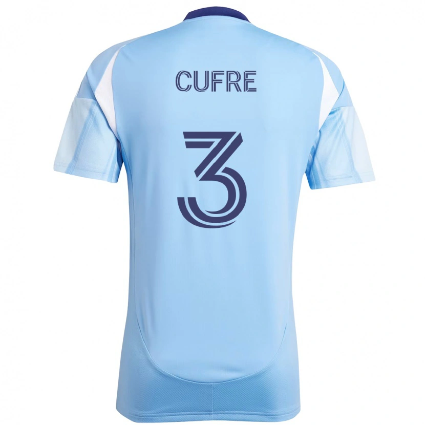 Danxen Women Braian Cufré #3 Light Blue Home Jersey 2025/26 T-Shirt