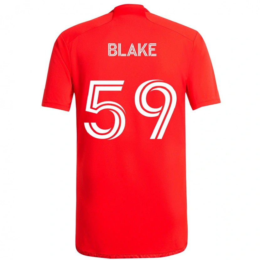 Danxen Women Romain Blake #59 Red White Home Jersey 2025/26 T-Shirt