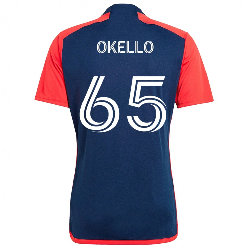 Danxen Women Noble Okello #65 Blue Red Home Jersey 2025/26 T-Shirt