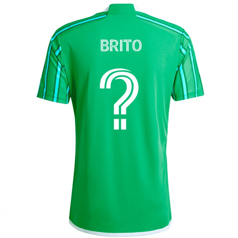 Danxen Women Kelvin-Luis Brito #0 Green White Home Jersey 2025/26 T-Shirt