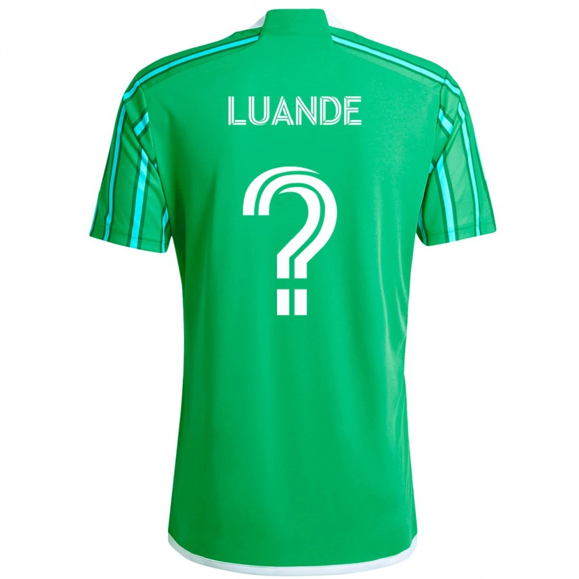 Danxen Women Michael Luande #0 Green White Home Jersey 2025/26 T-Shirt