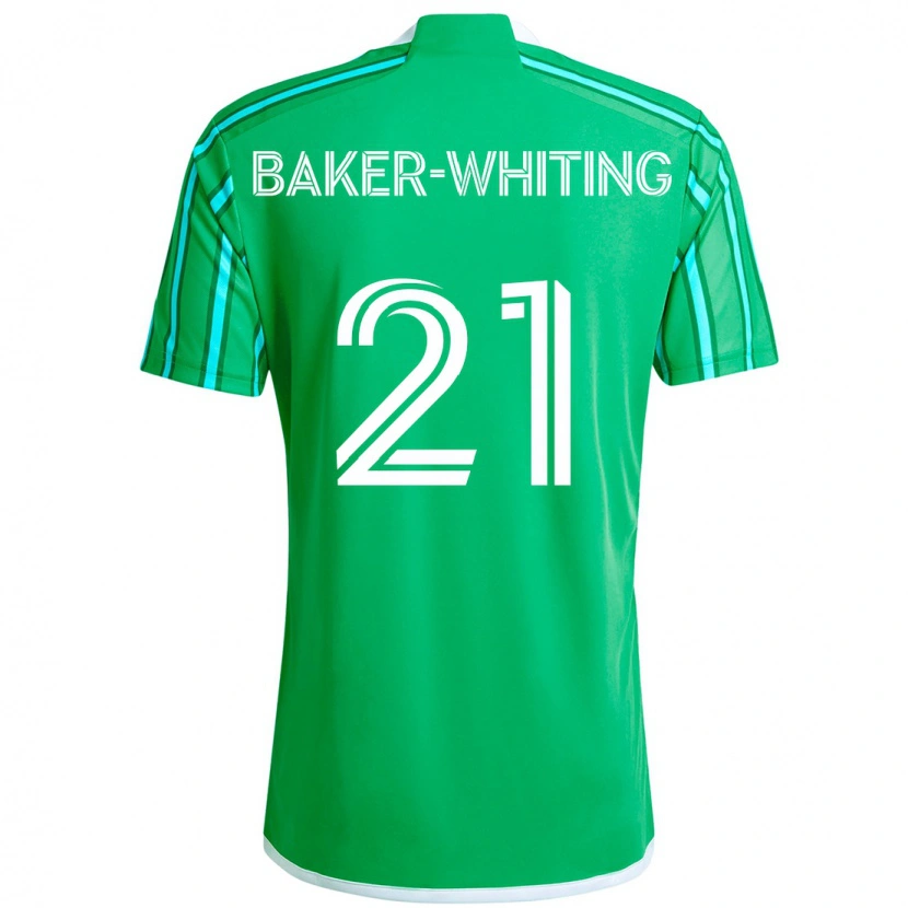 Danxen Women Reed Baker-Whiting #21 Green White Home Jersey 2025/26 T-Shirt