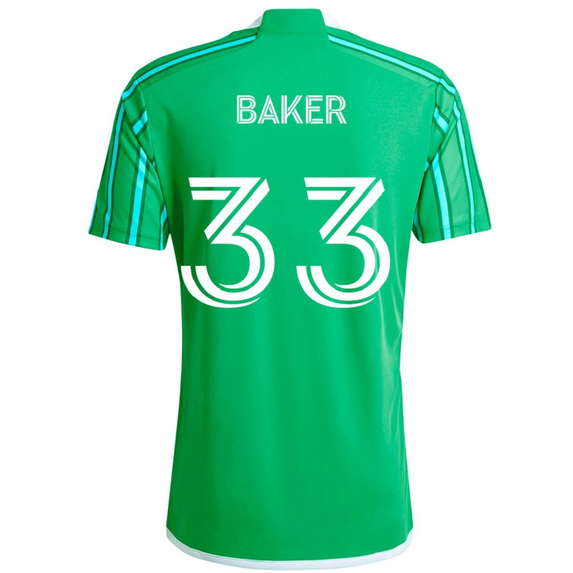 Danxen Women Cody Baker #33 Green White Home Jersey 2025/26 T-Shirt