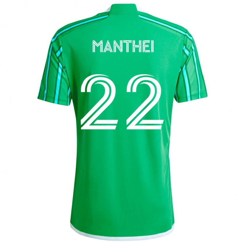 Danxen Women Leahi Manthei #22 Green White Home Jersey 2025/26 T-Shirt