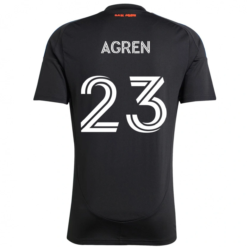 Danxen Women Oskar Agren #23 Black Dark Blue Home Jersey 2025/26 T-Shirt