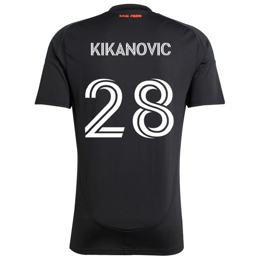 Danxen Women Benjamin Kikanović #28 Black Dark Blue Home Jersey 2025/26 T-Shirt