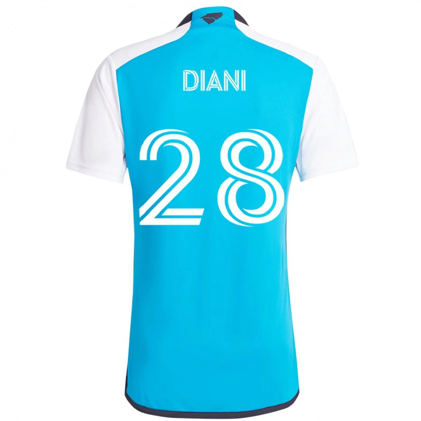 Danxen Women Djibril Diani #28 Sky Blue White Home Jersey 2025/26 T-Shirt
