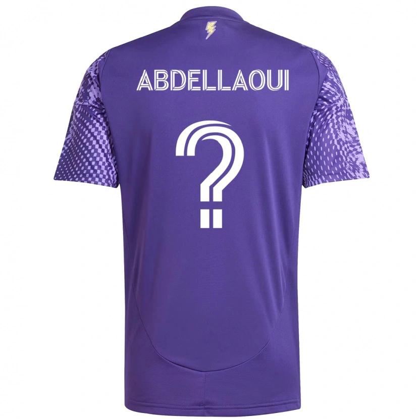 Danxen Women Noham Abdellaoui #0 Purple White Home Jersey 2025/26 T-Shirt