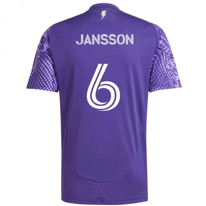 Danxen Women Robin Jansson #6 Purple White Home Jersey 2025/26 T-Shirt