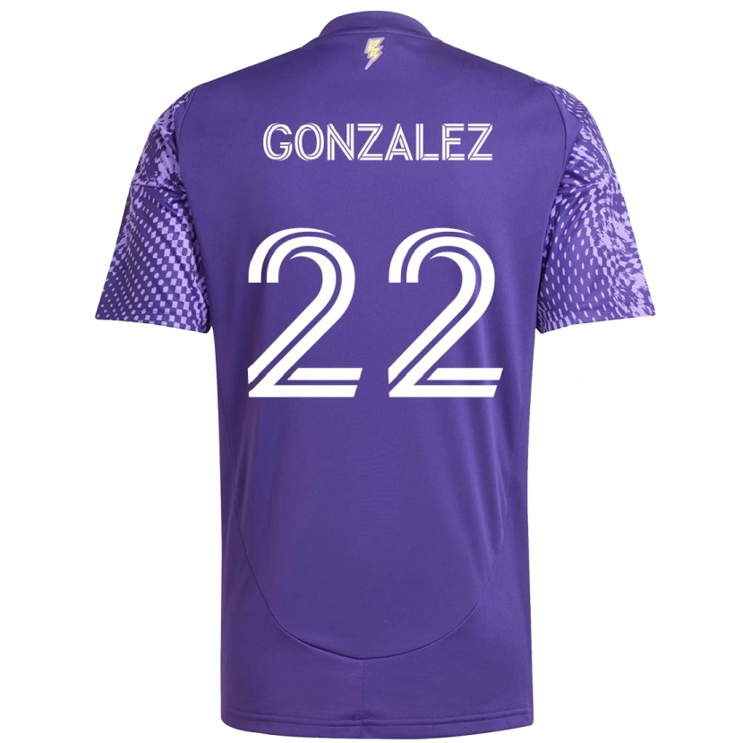 Danxen Women Gastón González #22 Purple White Home Jersey 2025/26 T-Shirt