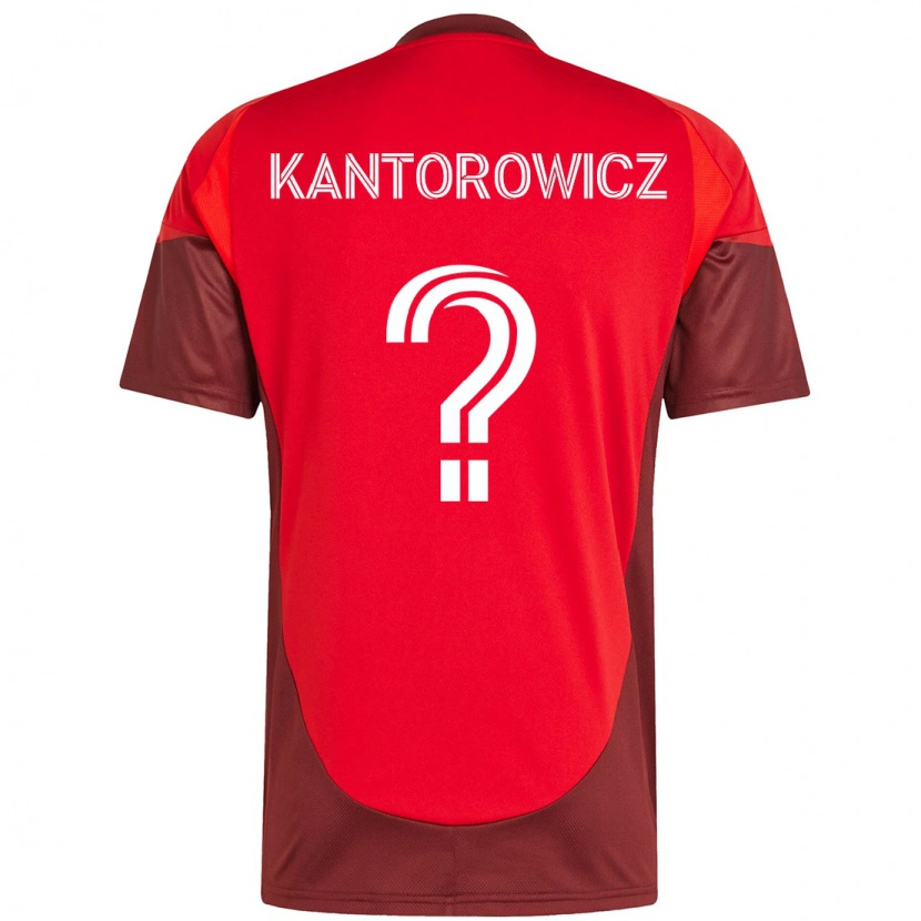 Danxen Women Dominic Kantorowicz #0 Red White Home Jersey 2025/26 T-Shirt
