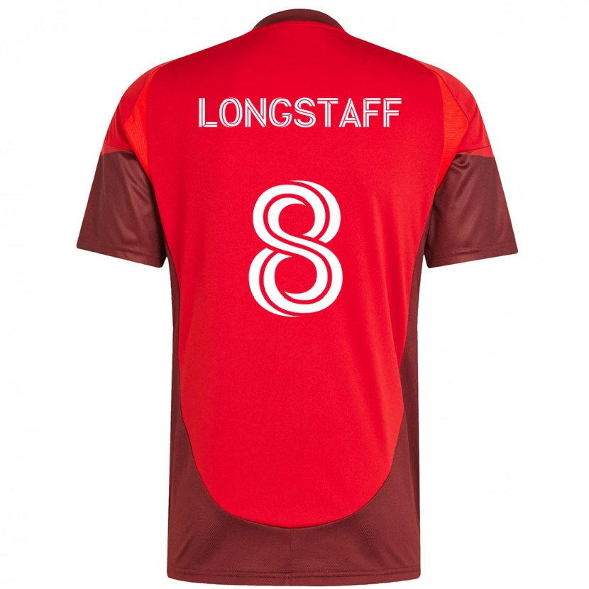Danxen Women Matty Longstaff #8 Red White Home Jersey 2025/26 T-Shirt