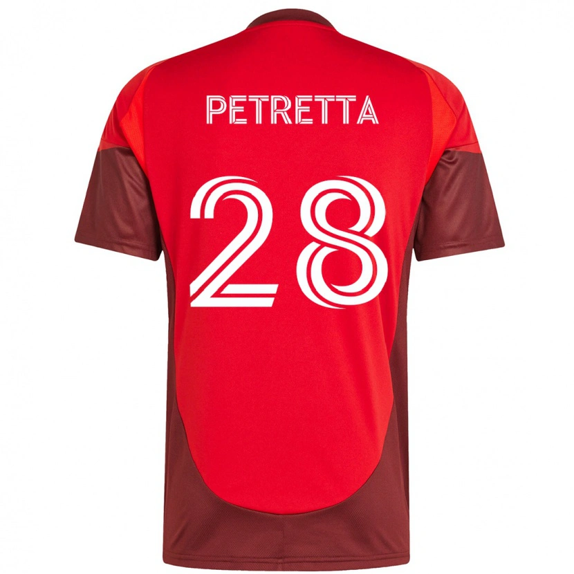 Danxen Women Raoul Petretta #28 Red White Home Jersey 2025/26 T-Shirt