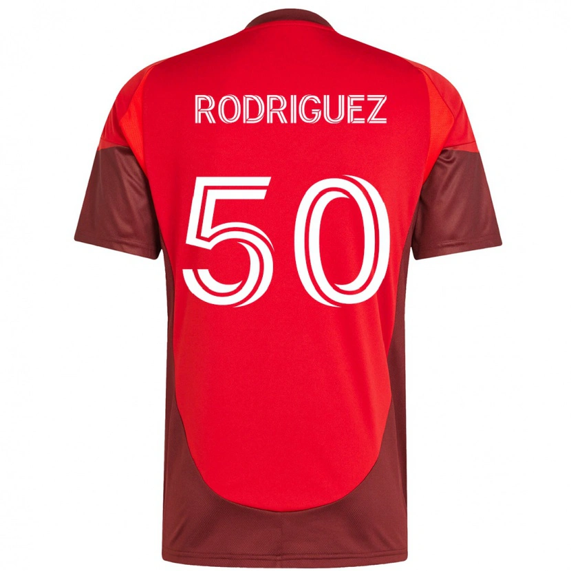 Danxen Women Abraham Rodriguez #50 Red White Home Jersey 2025/26 T-Shirt