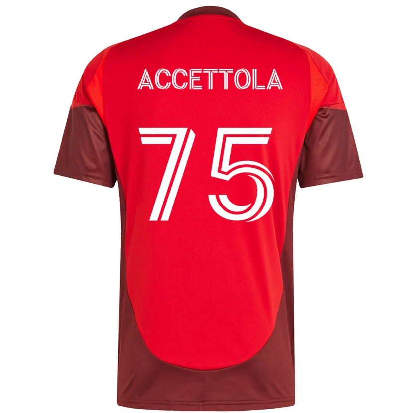 Danxen Women Luca Accettola #75 Red White Home Jersey 2025/26 T-Shirt