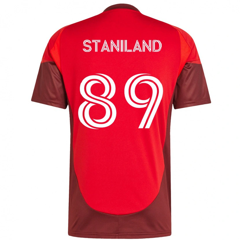 Danxen Women Charlie Staniland #89 Red White Home Jersey 2025/26 T-Shirt