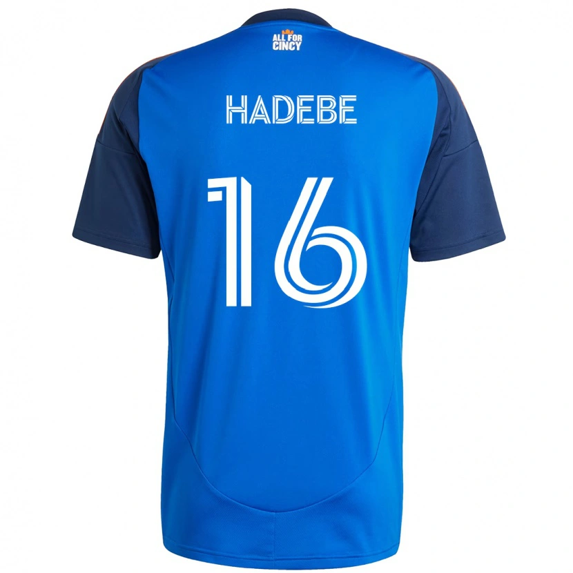 Danxen Women Teenage Hadebe #16 Dark Blue Orange Home Jersey 2025/26 T-Shirt