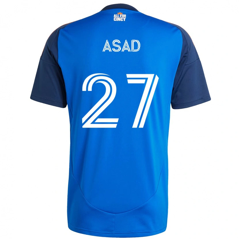 Danxen Women Yamil Asad #27 Dark Blue Orange Home Jersey 2025/26 T-Shirt
