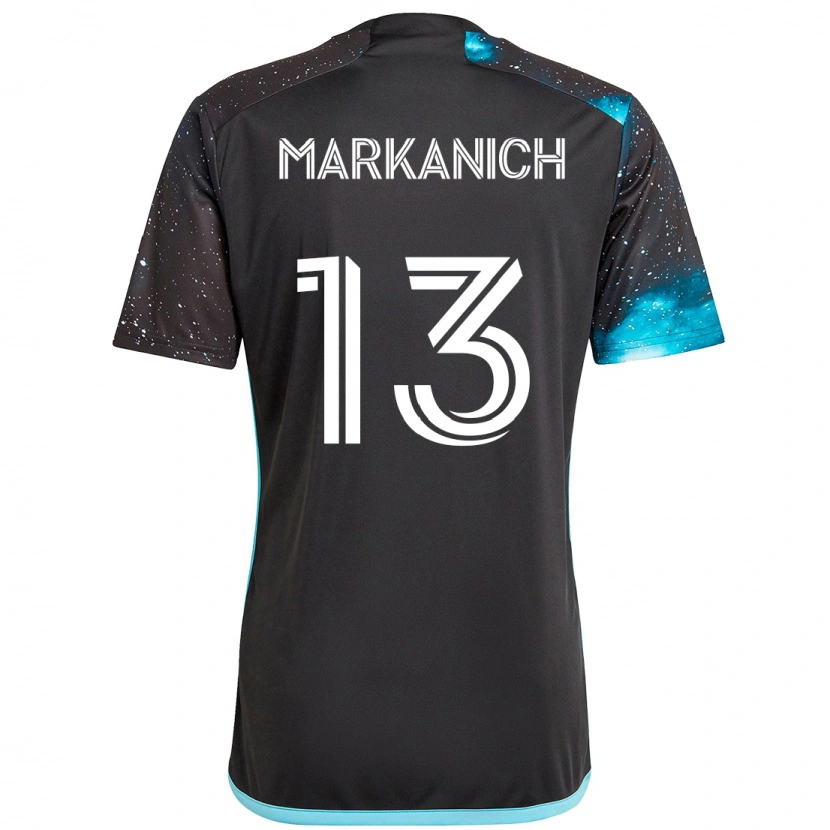 Danxen Women Anthony Markanich Jr. #13 Black Blue Home Jersey 2025/26 T-Shirt