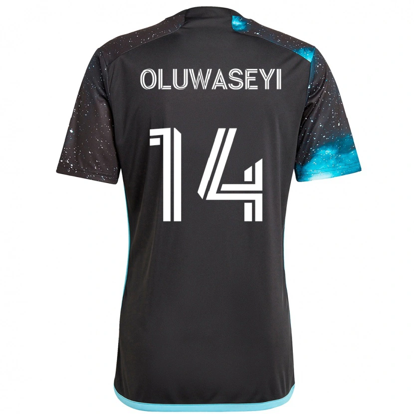 Danxen Women Tani Oluwaseyi #14 Black Blue Home Jersey 2025/26 T-Shirt