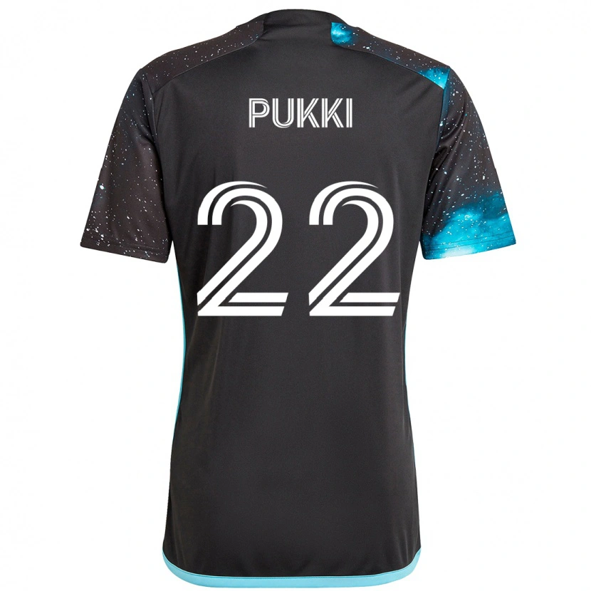 Danxen Women Teemu Pukki #22 Black Blue Home Jersey 2025/26 T-Shirt