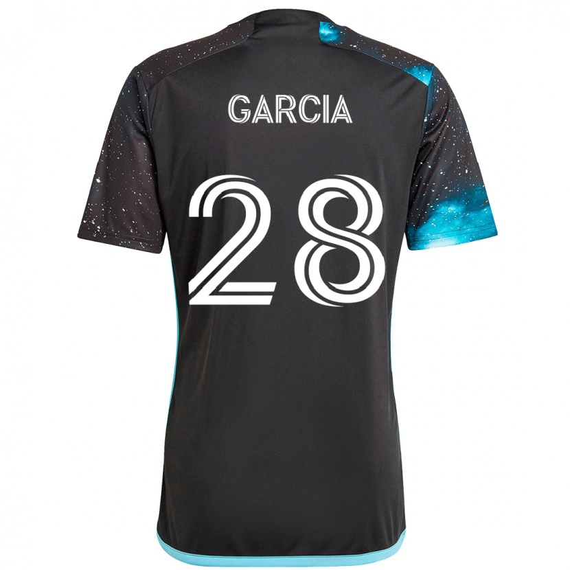 Danxen Women Mender García #28 Black Blue Home Jersey 2025/26 T-Shirt