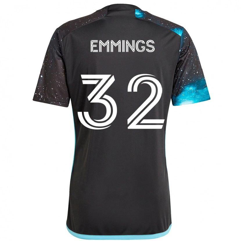 Danxen Women Fred Emmings #32 Black Blue Home Jersey 2025/26 T-Shirt