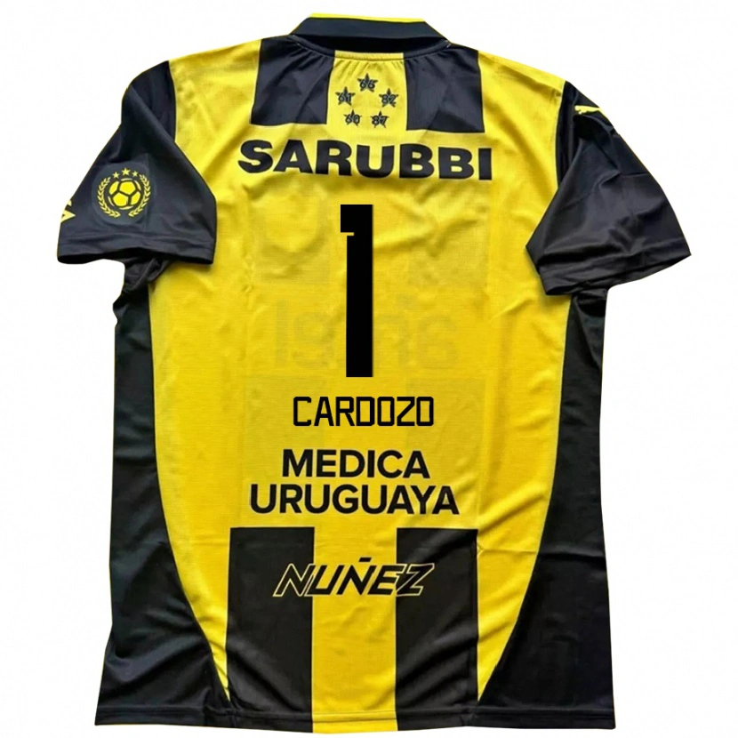 Danxen Women Thiago Cardozo #1 Yellow Black Home Jersey 2025/26 T-Shirt