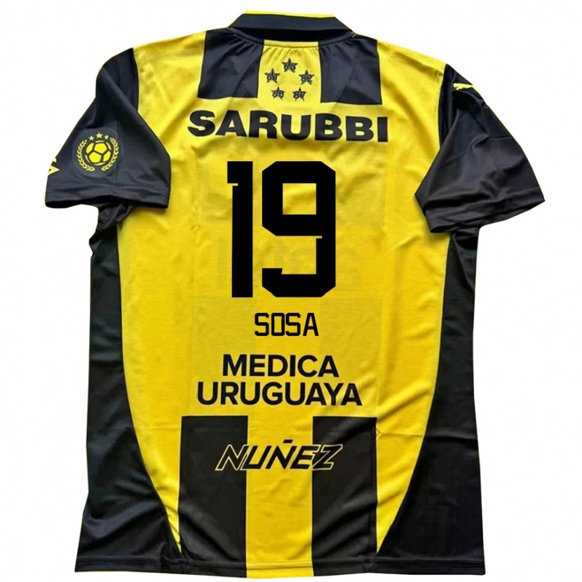 Danxen Women Diego Sosa #19 Yellow Black Home Jersey 2025/26 T-Shirt