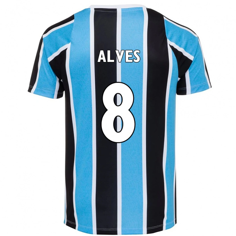 Danxen Women Fernanda Berti Alves #8 Blue Black White Home Jersey 2025/26 T-Shirt