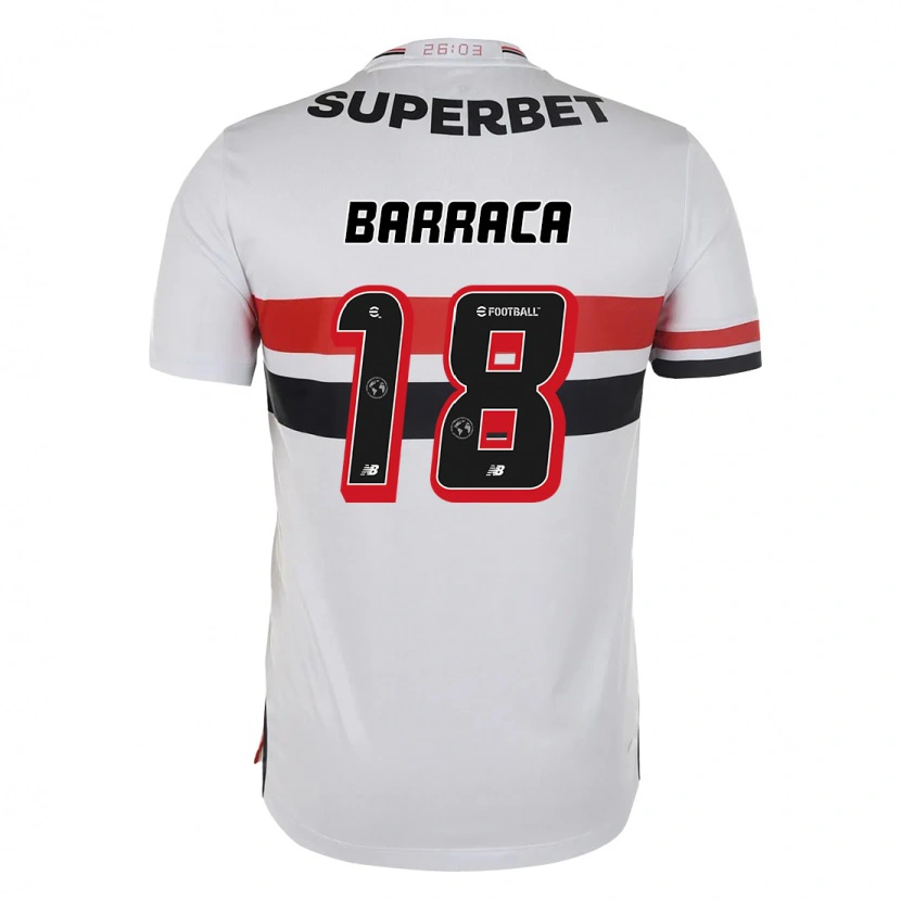 Danxen Women Barraca #18 Red Black White Home Jersey 2025/26 T-Shirt