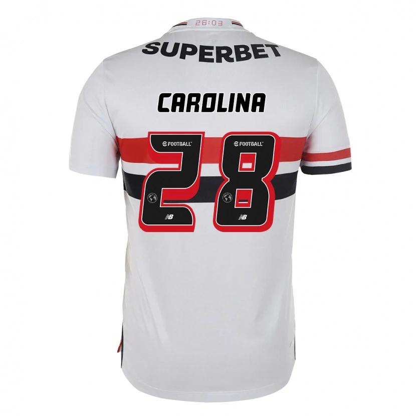 Danxen Women Ana Carolina #28 Red Black White Home Jersey 2025/26 T-Shirt