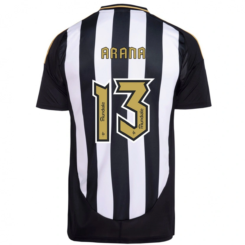 Danxen Women Guilherme Arana #13 White Black Home Jersey 2025/26 T-Shirt